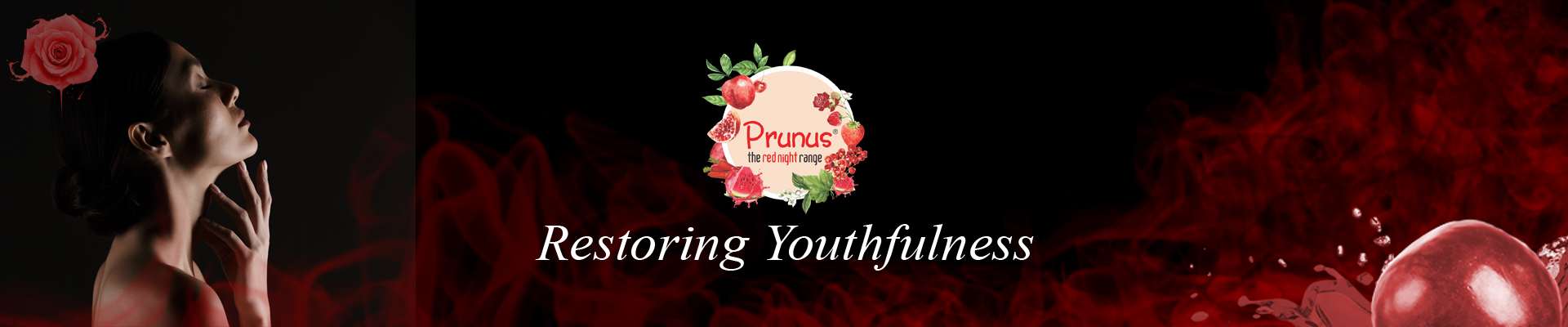 Prunus Plum Rose Night Skincare Routine Range for Glowing Skin