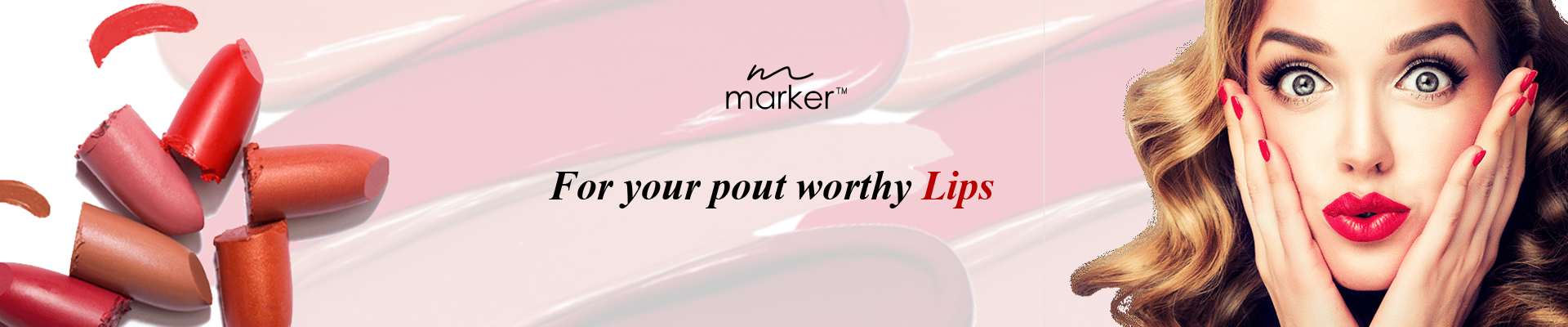 Lip Makeup Product Range | Lip Care Beauty Products | Marker