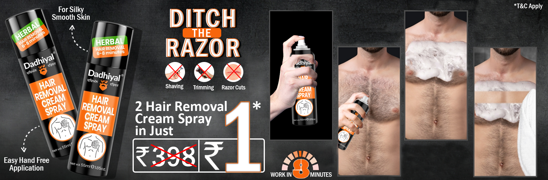 Hair Removal Cream Spray