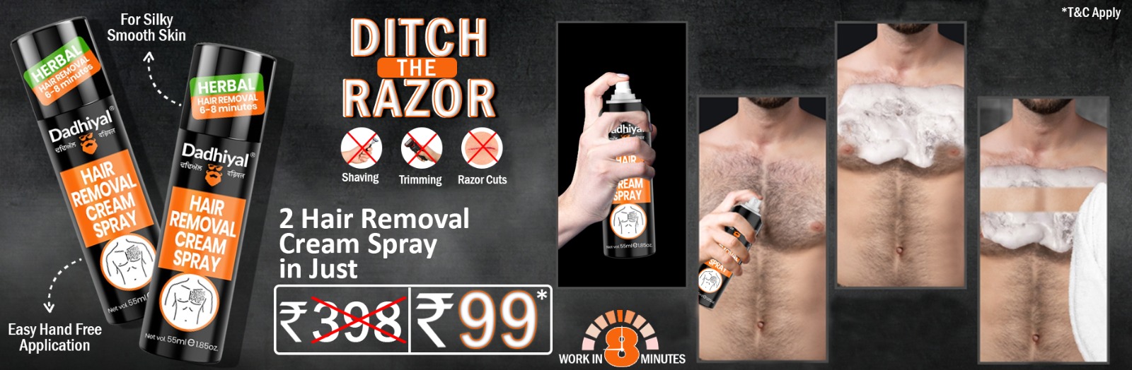 Hair Removal Cream Spray