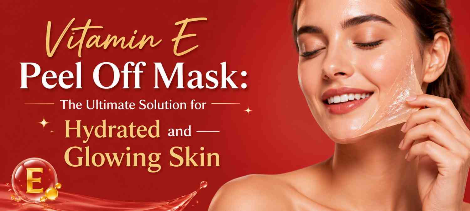 VITAMIN E PEEL OFF MASK FOR HYDRATED & GLOWING SKIN | JELLY FACE MASK