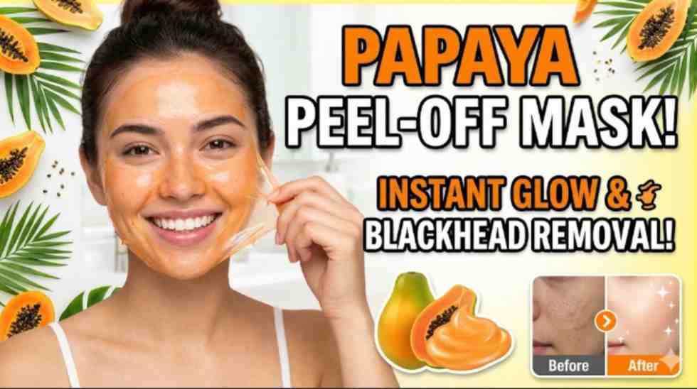 PAPAYA PEEL OFF MASK FOR BRIGHT & GLOWING SKIN | PAPAYA FACE MASK