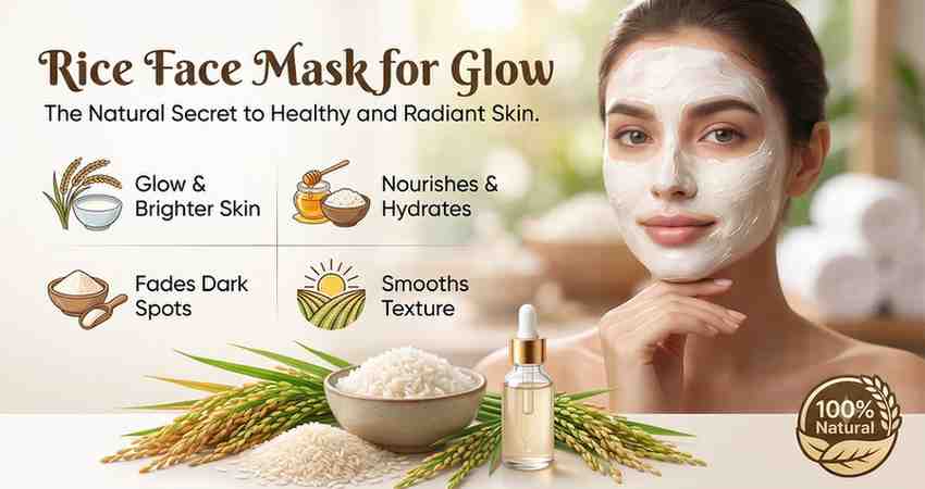 RICE FACE MASK FOR GLOW | NATURAL SKIN BRIGHTENING CARE