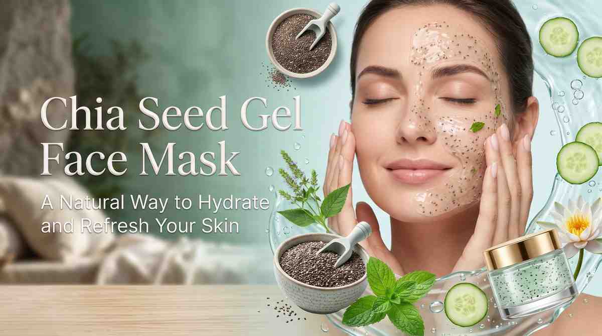 CHIA SEED GEL FACE MASK FOR GLOWING SKIN | HYDRATING FACE MASK