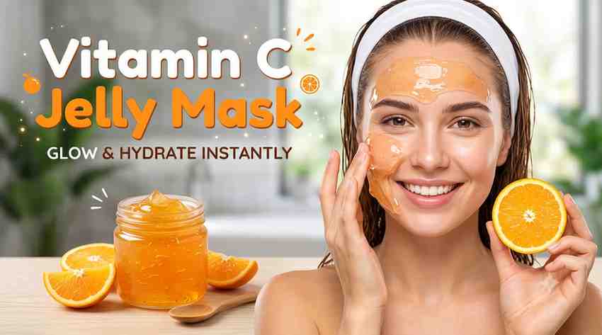 VITAMIN C JELLY MASK FOR GLOWING SKIN | BRIGHTENING & HYDRATING FACE MASK