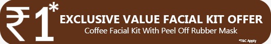 Coffee Facial Kit With Peel Off Rubber Mask At Rs-1