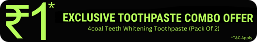 4coal Teeth Whitening Toothpaste (Pack Of 2) At Rs-1
