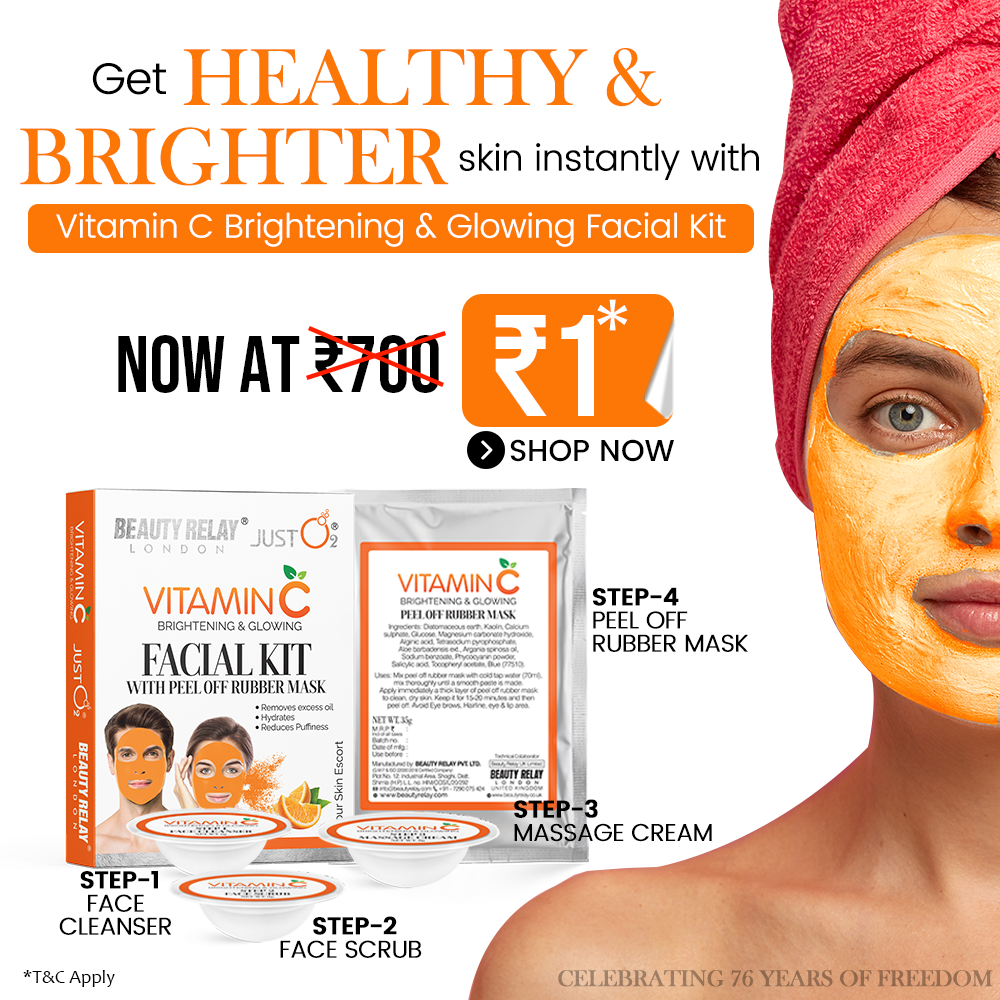 Vitamin C Facial Kit With Peel-Off Rubber Mask At Rs-1