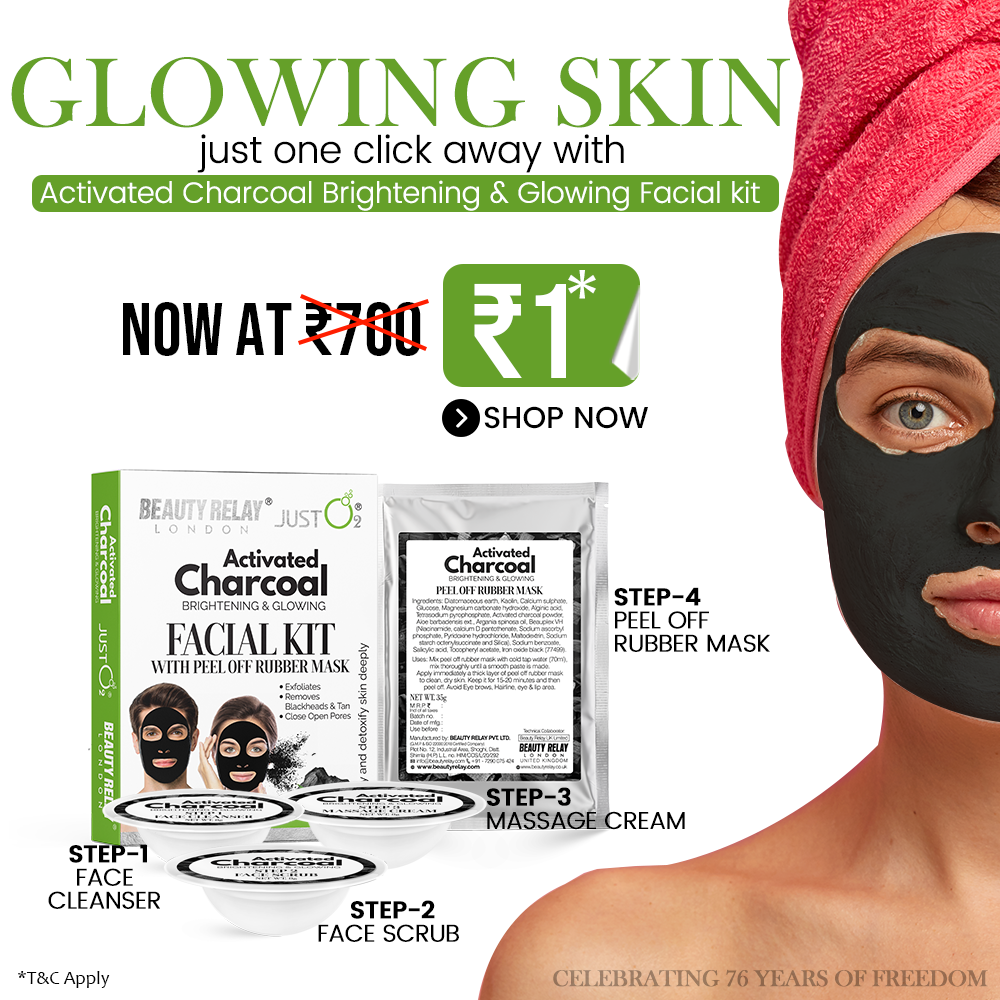 Activated Charcoal Facial Kit With Peel Off Rubber Mask At Rs-1 