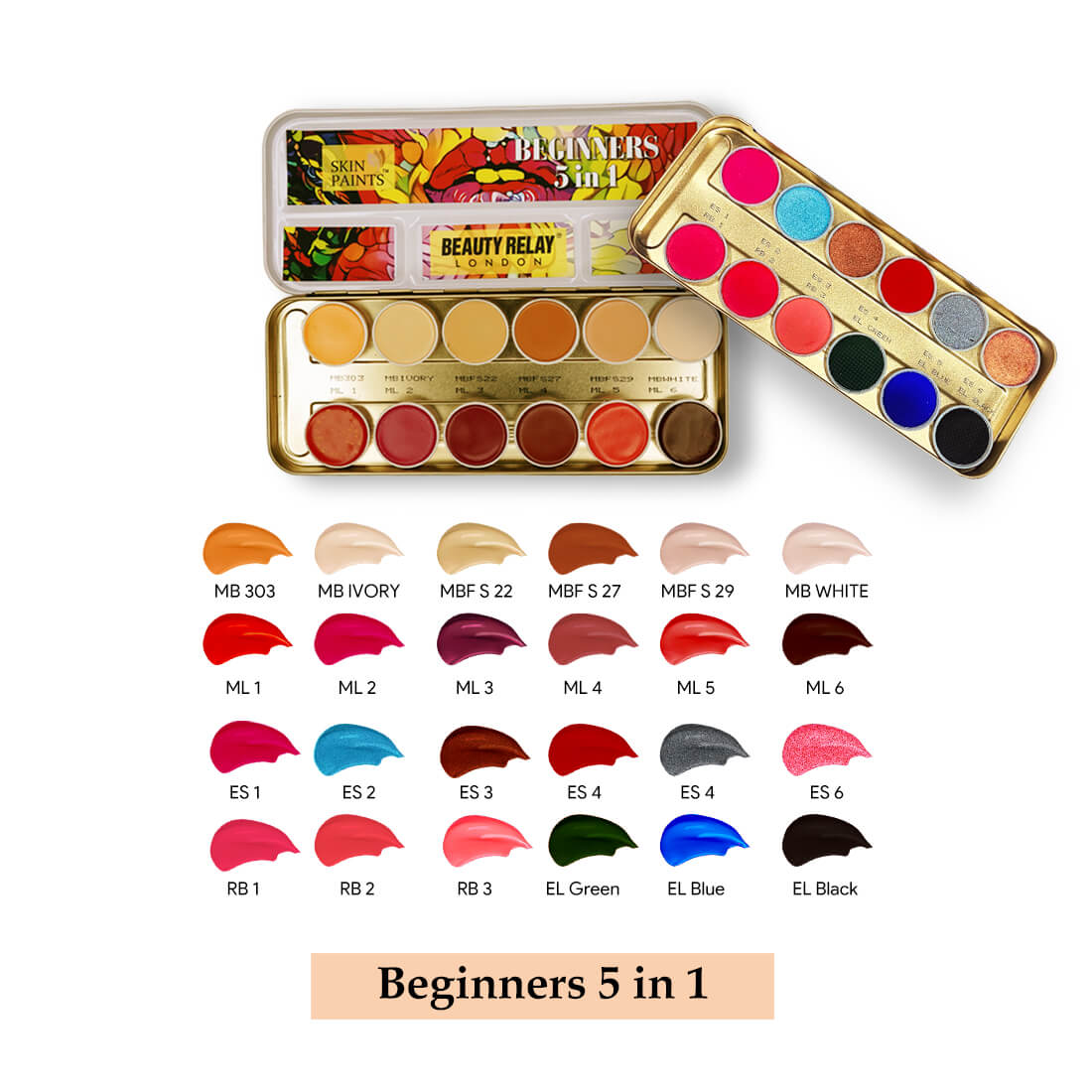 Skin Paints Beginners 5 in 1 Palette - 84g