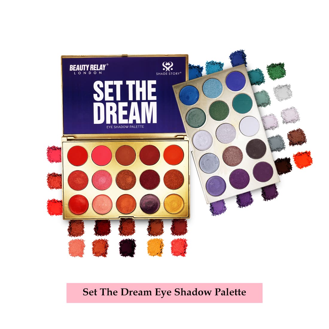 Shade Story Set the Dream Eye Shadow Palette with 30 Shades - 90g