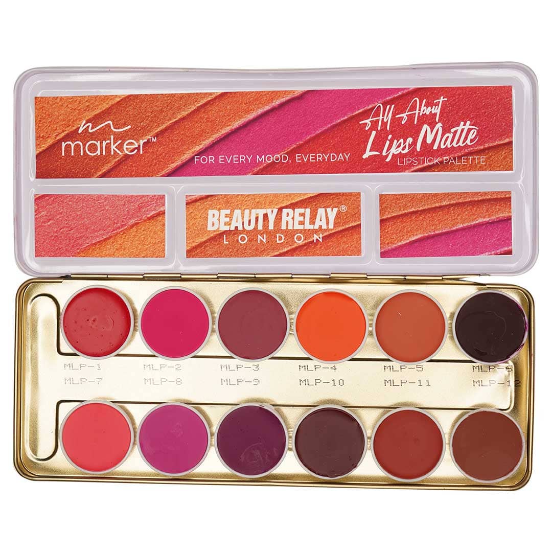 Marker All About Lips Matte Lipstick Palette - 42g