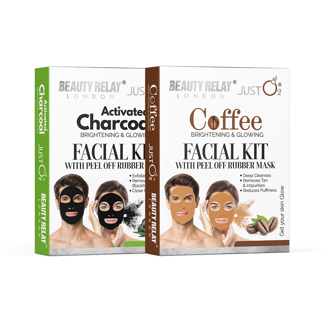 Activated Charcoal Facial Kit And Coffee Facial Kit