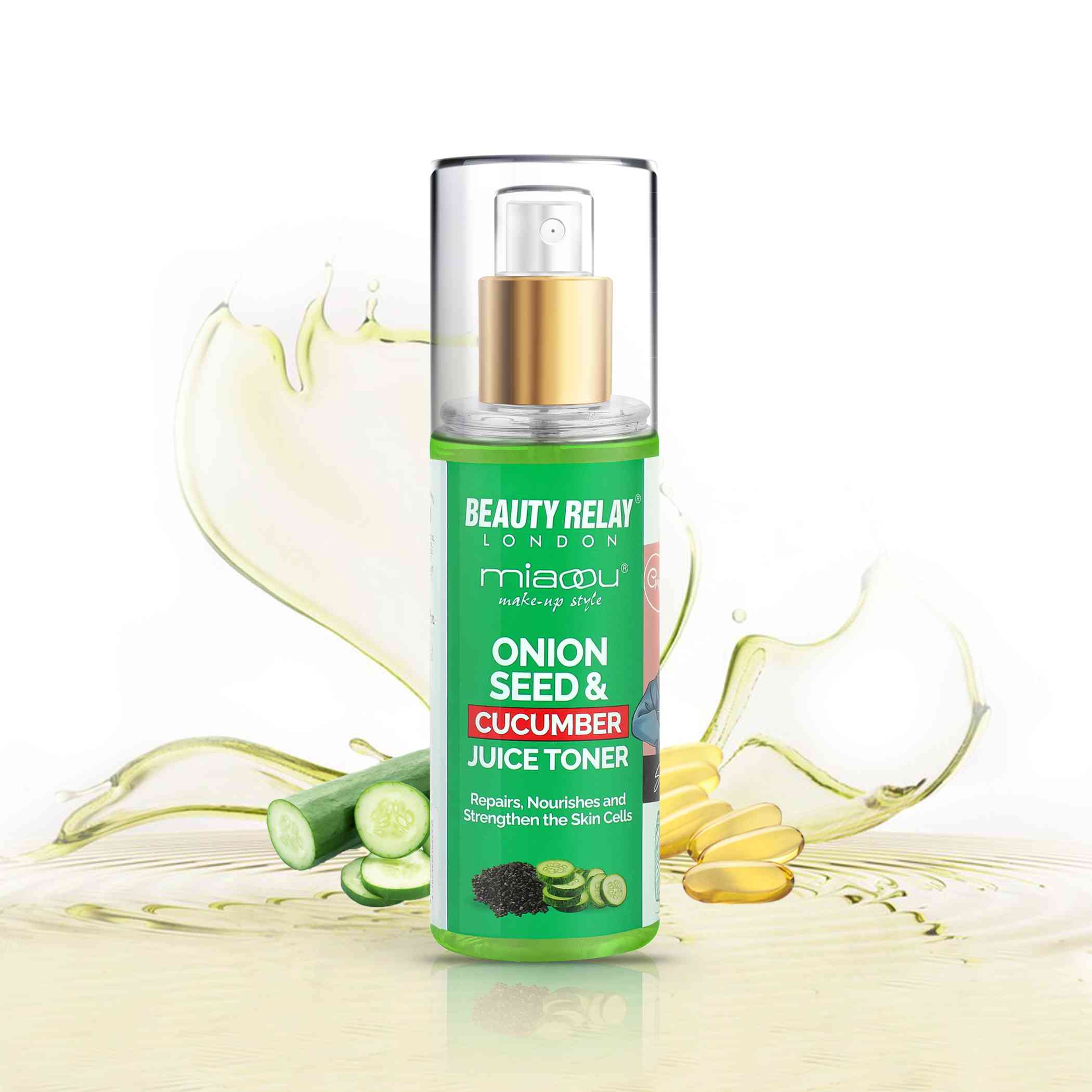Miaoou Onion Seed & Cucumber Juice Toner - 200ml