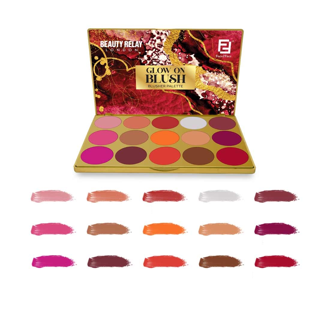Face 2 Face Glow On Blush Blusher Palette - 52.5g