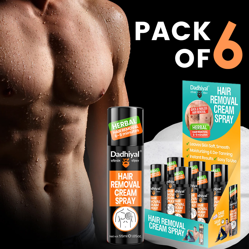 Hair Removal Cream Spray (Pack of 6)