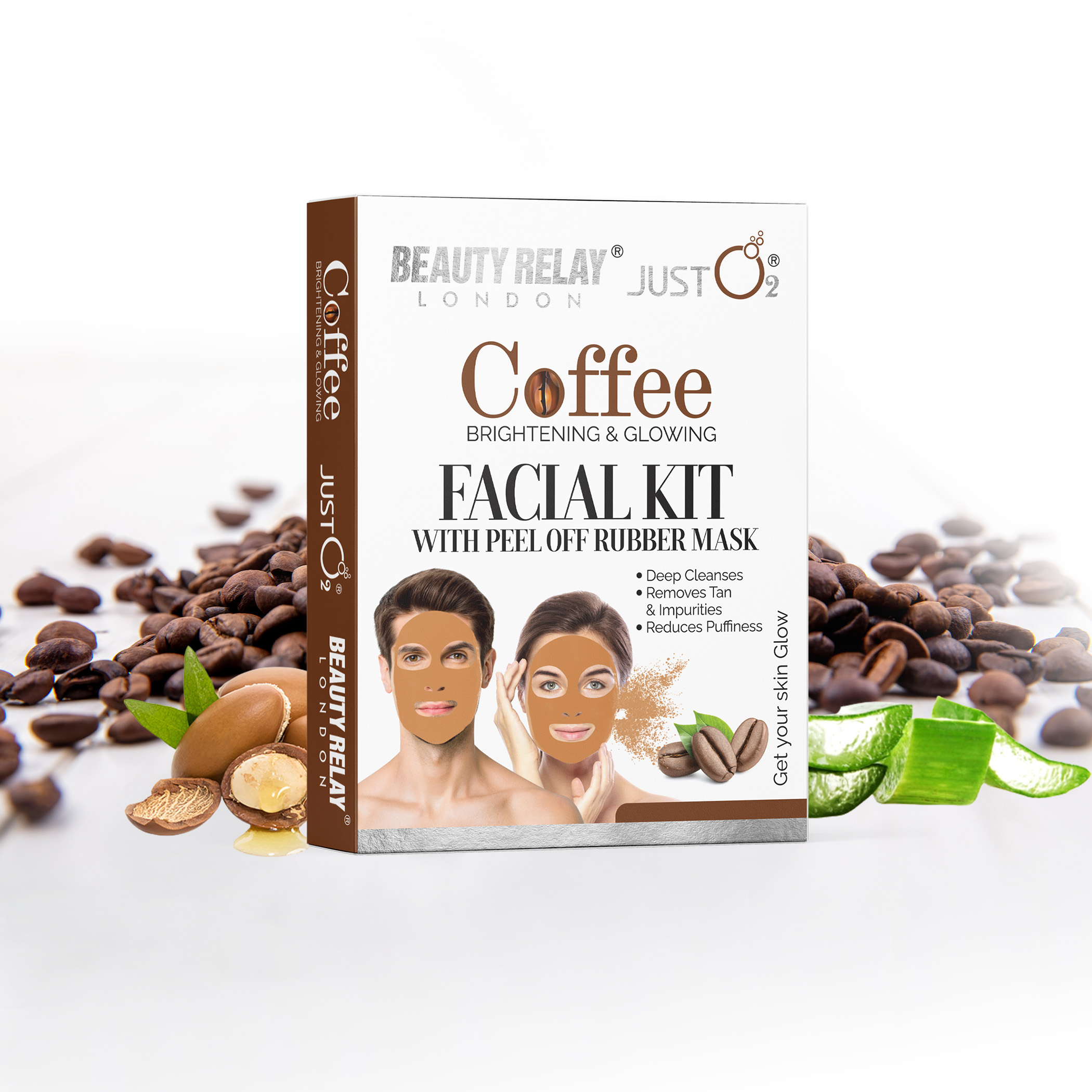 Coffee Facial Kit with Peel off Rubber Mask - 59g