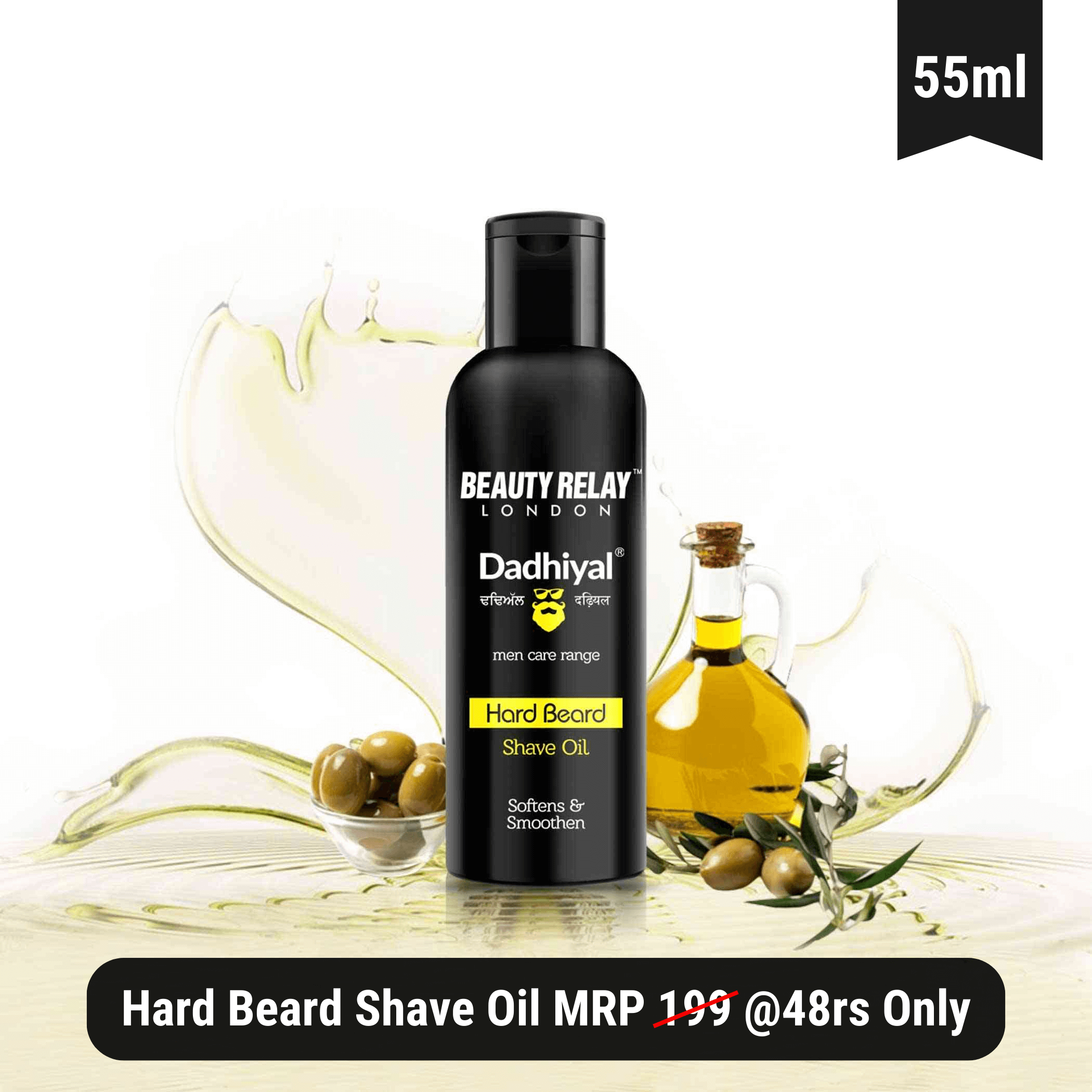 Hard Beard Shave Oil MRP 199 @48rs Only