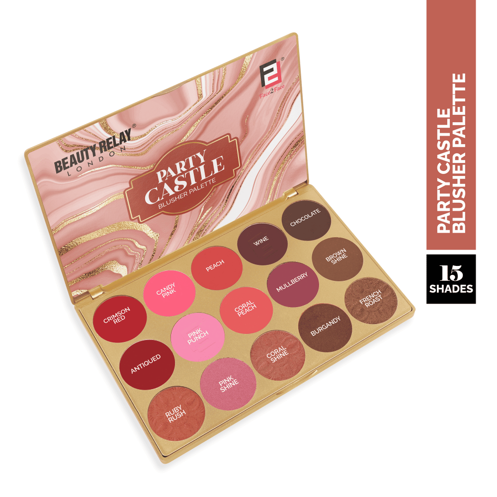 Face 2 Face Party Castle Blusher Palette - 52.5g