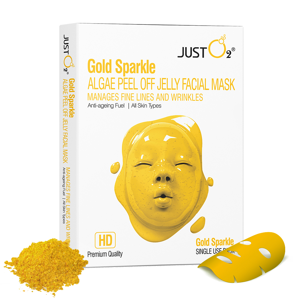 Gold Sparkle Algae Peel Off Jelly Facial Mask