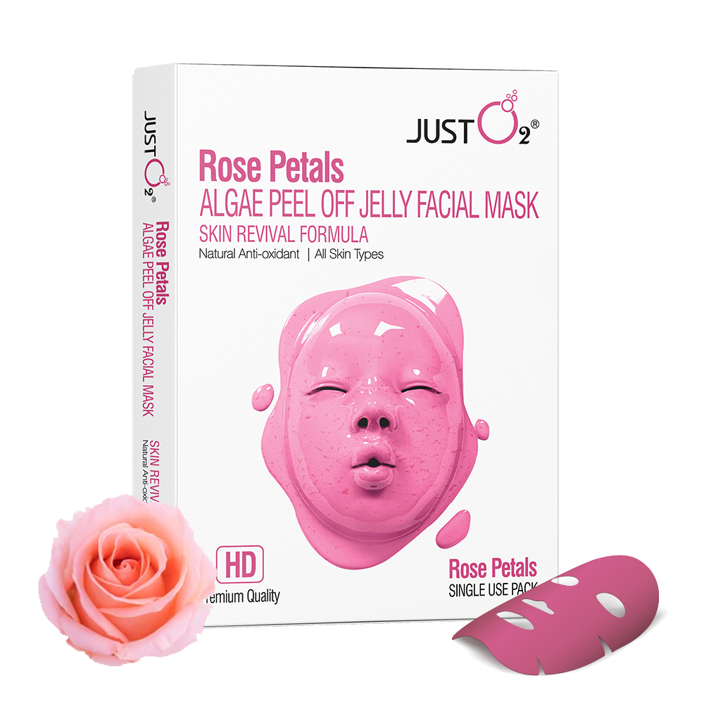 Rose Petals Algae Peel Off Jelly Facial Mask