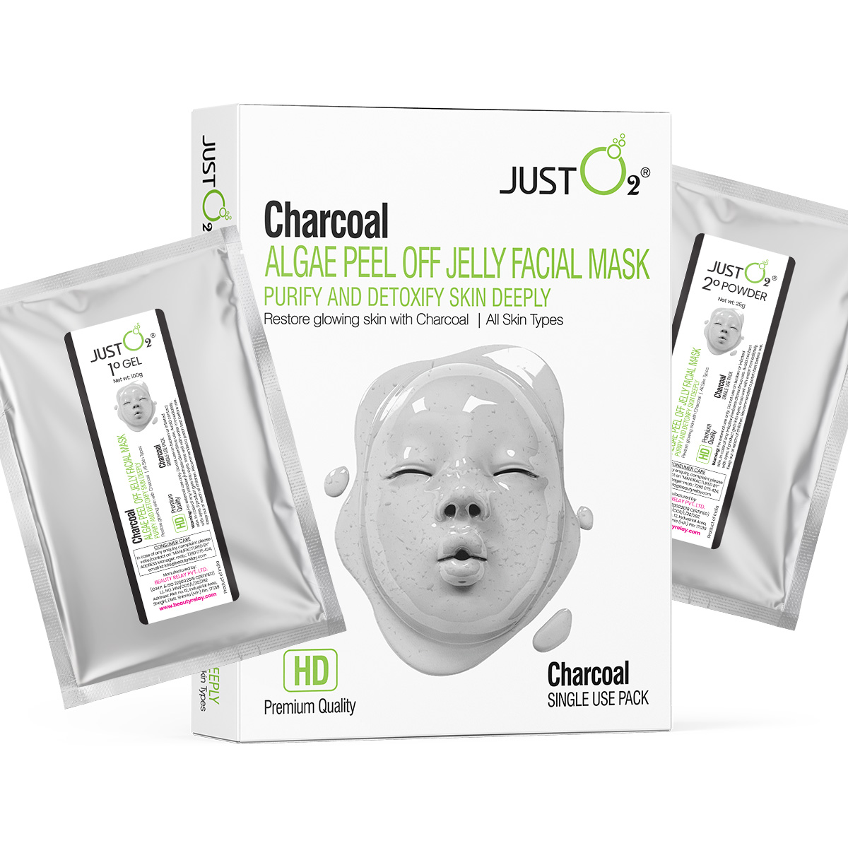 Charcoal Algae Peel Off Jelly Facial Mask