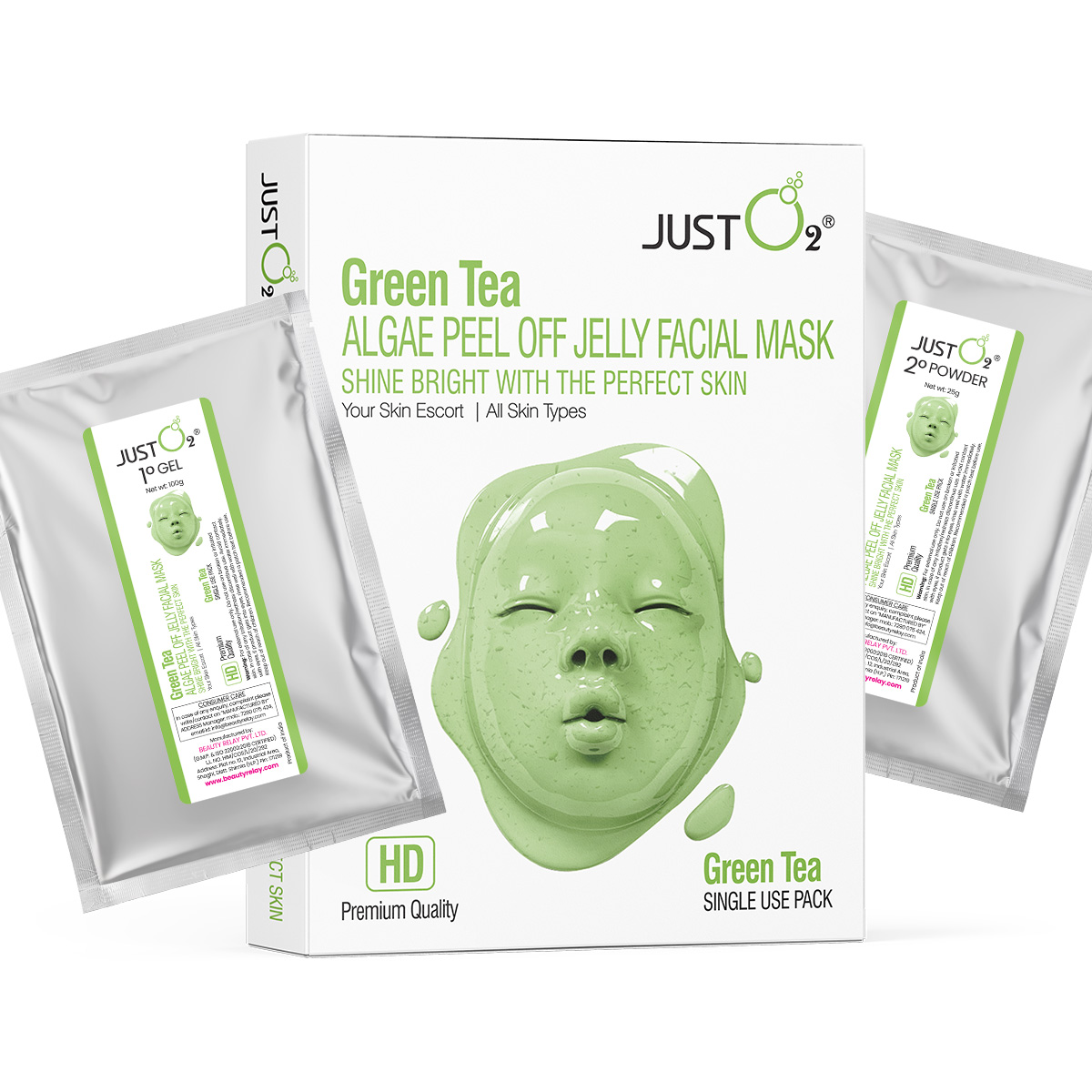 Green Tea  Algae Peel Off Jelly Facial Mask