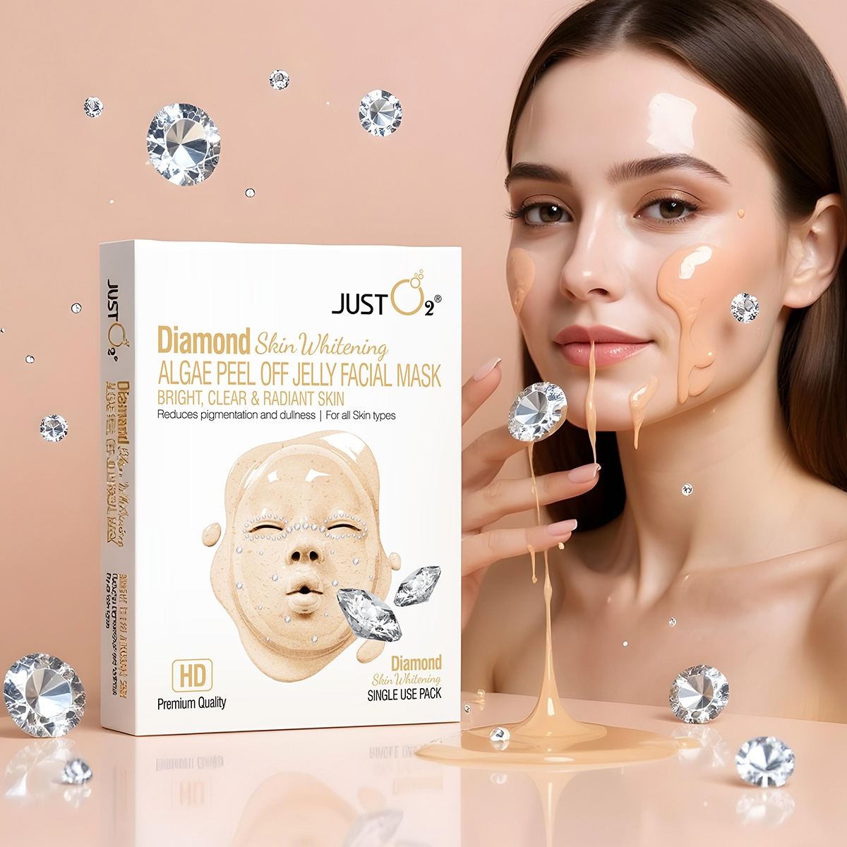 Diamond Algae Peel Off Jelly Facial Mask