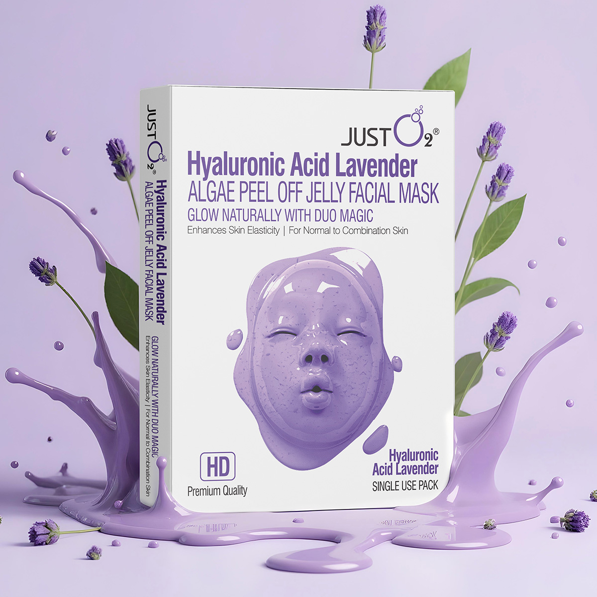 Hyaluronic Acid Lavender Algae Peel Off Jelly Facial Mask