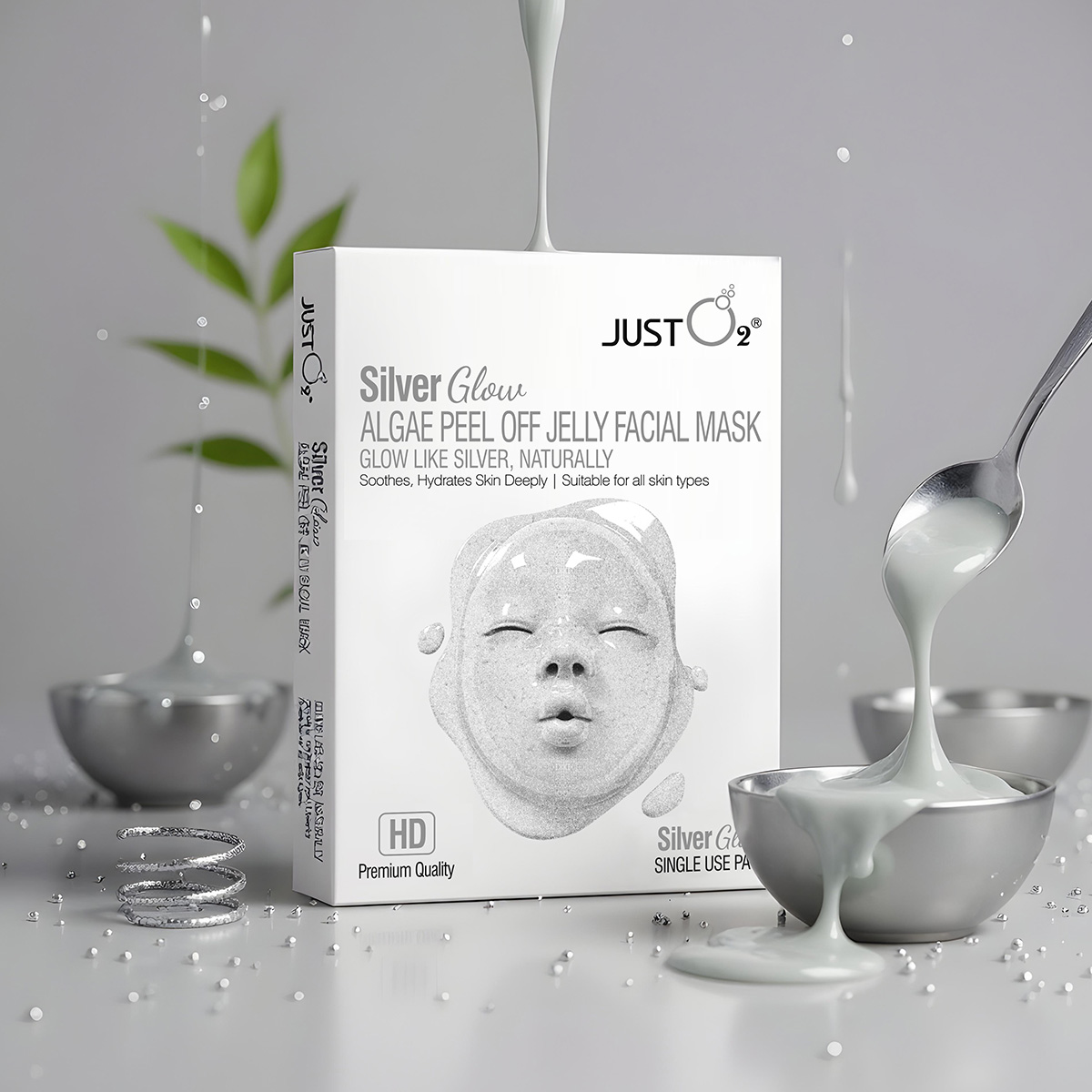 Silver Glow Algae Peel Off Jelly Facial Mask 