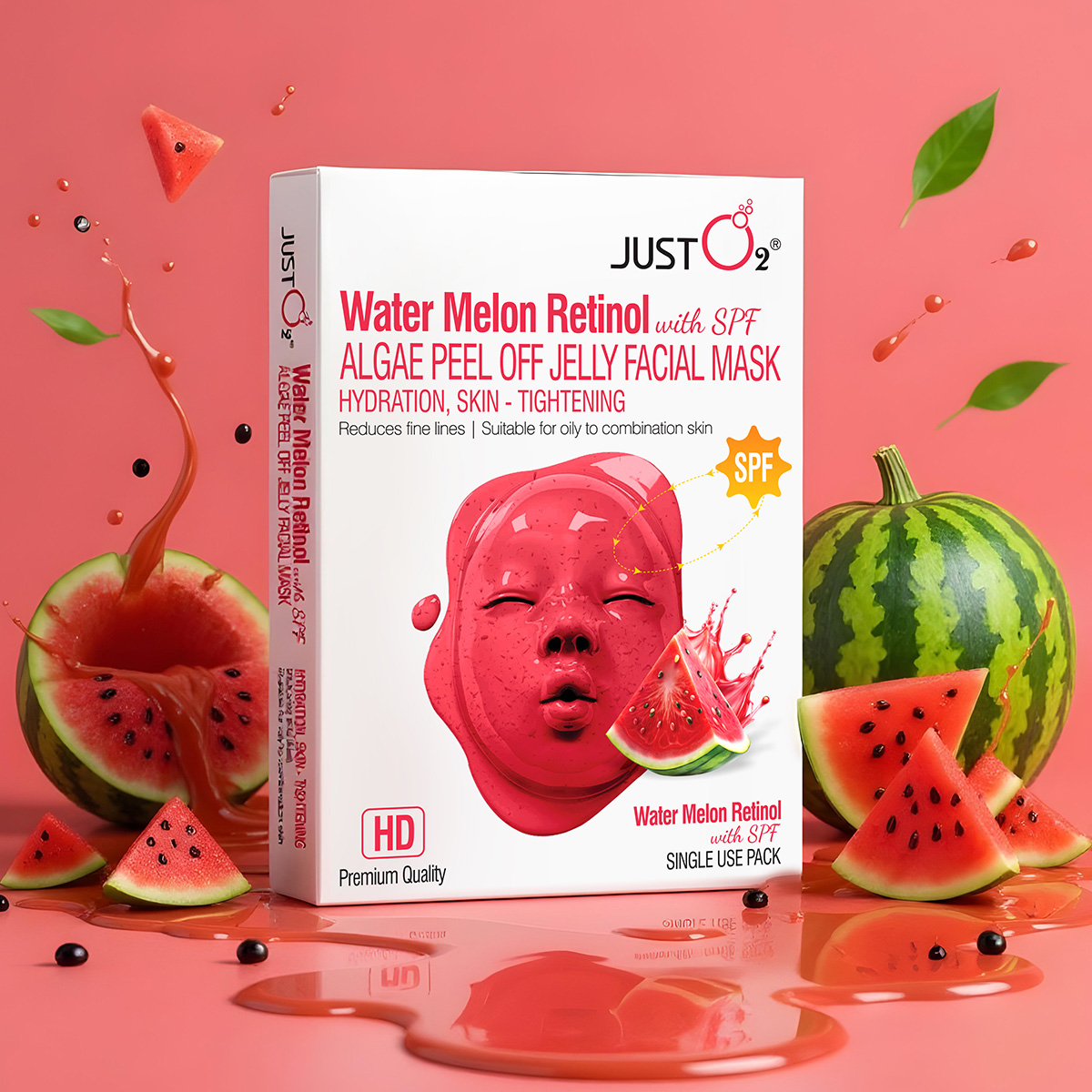 Water Melon Retinol Algae Peel Off Jelly Facial Mask 