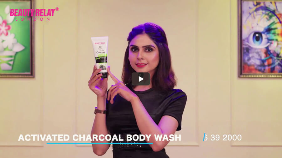 TV 4coal Activated Charcoal Body Wash with Cinnamon Oil, Aloevera, Argan Oil, Mulberry, Vitamin E