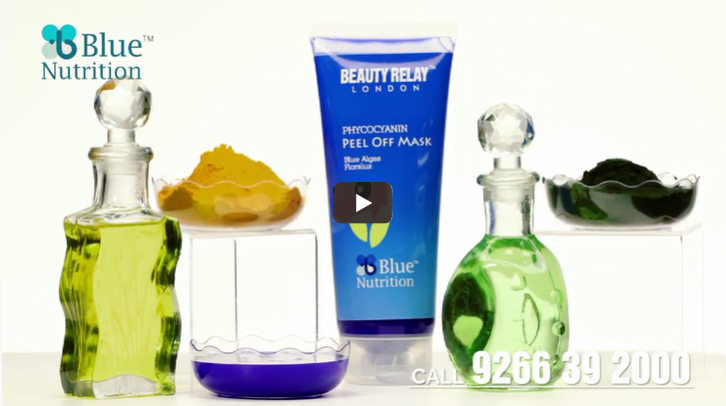 TV Blue Nutrition Phycocyanin Peel Off Mask with Phycocyanin Powder, Vitamin-E