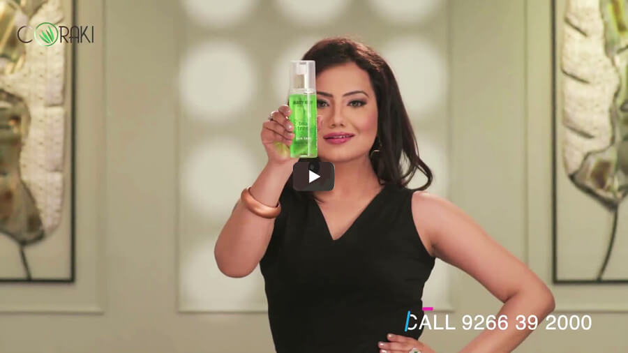 TV Coraki Tea Tree Micellar Water & Toner With Aloe Vera Ext, Peppermint Oil, Castor Oil, Tea Tree Oil